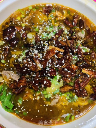 水煮牛肉牛百叶的做法步骤：13