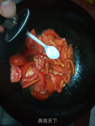 #红色吉祥菜#番茄炒牛肉的做法步骤：11