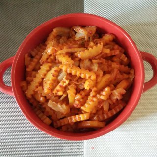 辣白菜炒琅琊土豆条的做法步骤：7