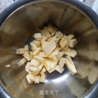 抹茶蔓越莓饼干的做法步骤：2