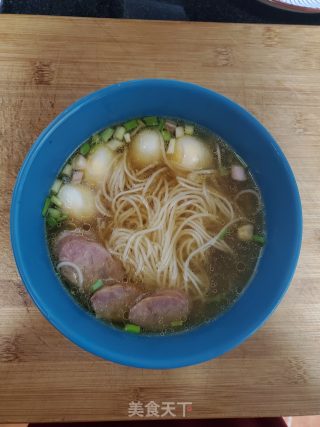 鸡骨汤面的做法步骤：5