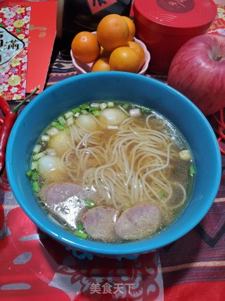 鸡骨汤面的做法步骤：6