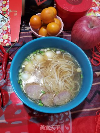 鸡骨汤面的做法步骤：7