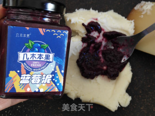 蓝莓山药西多士的做法步骤：4