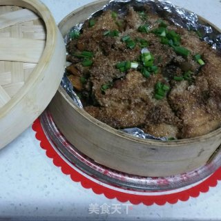 蒸笼粉蒸肉的做法步骤：10
