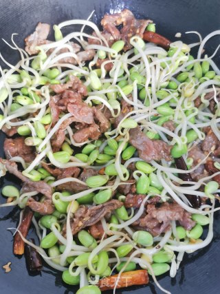 爆炒黑豆芽的做法步骤：4