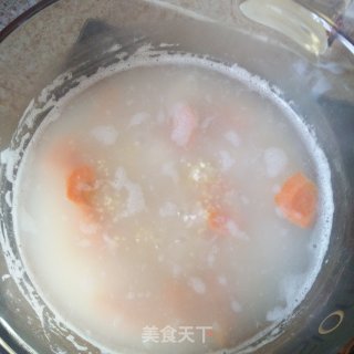 红糖胡萝卜小米粥的做法步骤：4