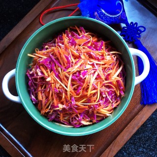 甘蓝拌萝卜丝的做法步骤：10