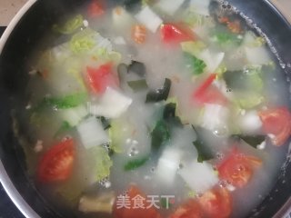 油馍头泡咸汤的做法步骤：9