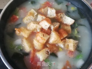 油馍头泡咸汤的做法步骤：13
