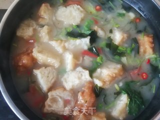 油馍头泡咸汤的做法步骤：15