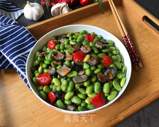 红极参烩毛豆的做法步骤：11