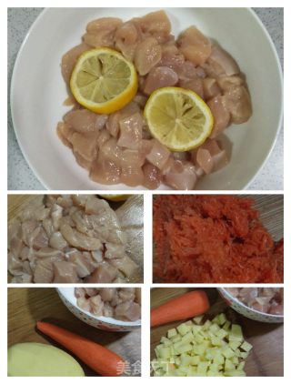自制鸡肉火腿肠的做法步骤：2