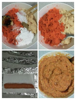 自制鸡肉火腿肠的做法步骤：4