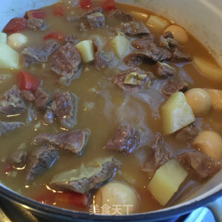 咖喱土豆炖牛腩的做法步骤：11