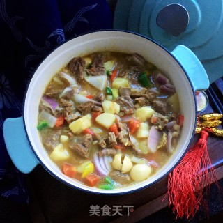 咖喱土豆炖牛腩的做法步骤：14