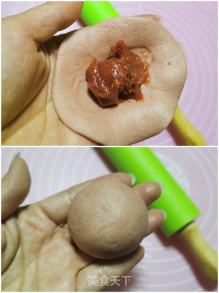 ????小猪猪草莓????包的做法步骤：8