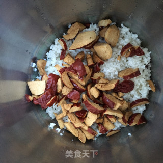 红豆红枣米糊的做法步骤：7