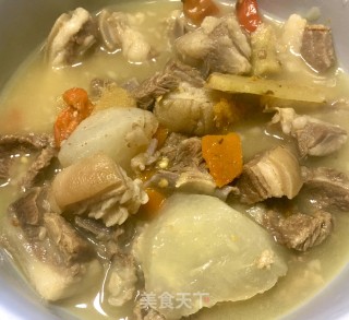 萝卜炖羊肉的做法步骤：6