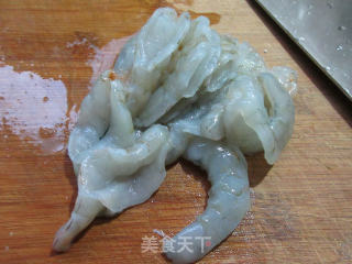 虾仁咸鸭蛋豆腐羹的做法步骤：3