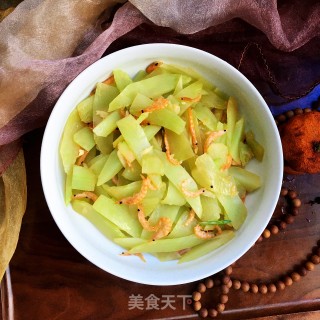 对虾干炒笋片的做法步骤：9