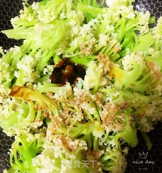 清炒有机菜花的做法步骤：6