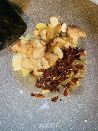 红薯粉青椒炒回锅肉的做法步骤：10
