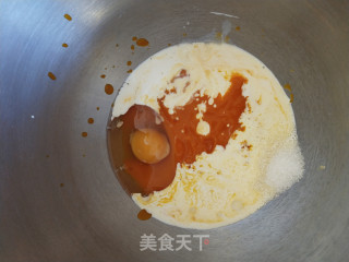 南瓜淡奶油吐司的做法步骤：2
