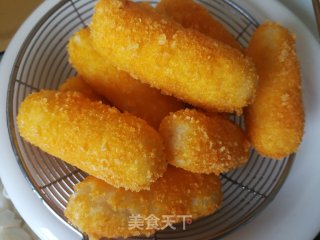 黄金山药条的做法步骤：14