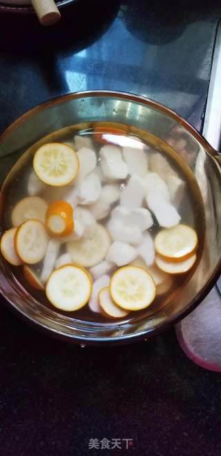 马蹄金桔糖水的做法步骤：4