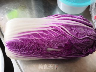 清炒紫白菜的做法步骤：1