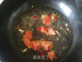 西红柿菜芯乌冬面的做法步骤：4