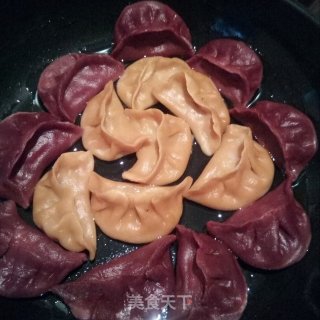 彩色煎饺的做法步骤：2