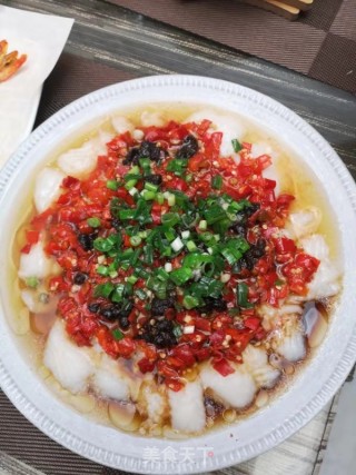 豆豉剁椒蒸龙利鱼的做法步骤：3