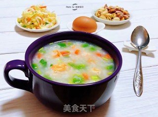 蔬菜虾仁粥的做法步骤：12