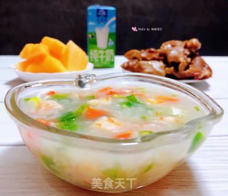 蔬菜虾仁粥的做法步骤：13