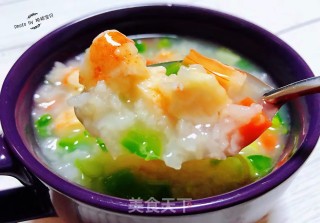 蔬菜虾仁粥的做法步骤：14