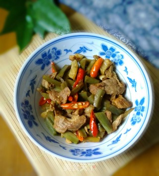 贡菜炒瘦肉的做法步骤：10