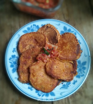 辣白菜饼的做法步骤：8