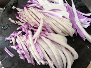 紫菜梗炒肉的做法步骤：4