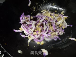 紫菜梗炒肉的做法步骤：12