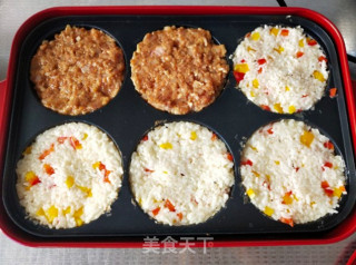 三文鱼牛肉米饭堡的做法步骤：10