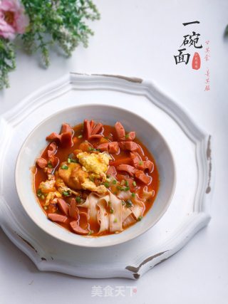 番茄鸡蛋面的做法步骤：15