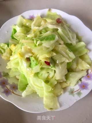 素炒包菜的做法步骤：5