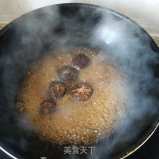 香菇扒油菜的做法步骤：6