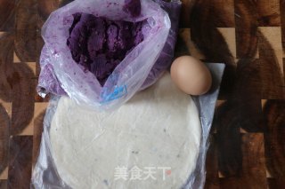 紫薯如意酥的做法步骤：1