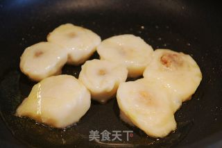 香煎糯米面黏豆包的做法步骤：5