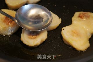 香煎糯米面黏豆包的做法步骤：6