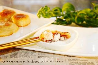香煎糯米面黏豆包的做法步骤：8