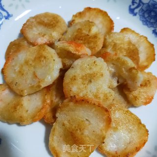 香煎虾滑的做法步骤：4